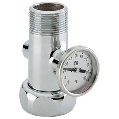 温度計付十字アウトレット 1 1/4"用