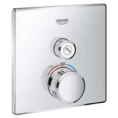 GROHTHERM SMARTCONTROL サーモスタット 1バルブ混合栓 スクエアタイプ 化粧部