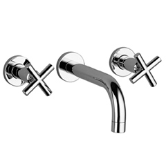 TARA. 壁出し式 2バルブ洗面混合栓