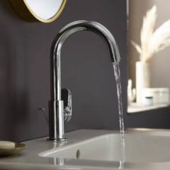 Vernis Blend ハイスパウトシングルレバー洗面混合水栓 200(ポップアップ引棒有)