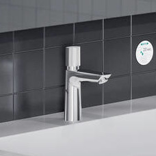 Talis E 単水栓 110 セルフクローズ機構付(ポップアップ引棒無)