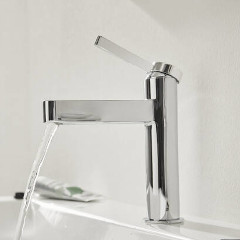 Finoris シングルレバー洗面混合水栓 110 クールスタート(ポップアップ引棒無)