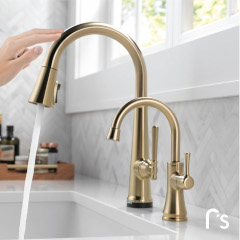 Emmeline Touch タッチ水栓 シングルレバーキッチン混合水栓(ホース引出しタイプ)