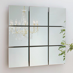 DEKNUDT DECORA(デクヌートデコラ)　デザインミラー(鏡)W900×H900×D21mm