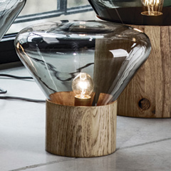 Muffins S テーブルライト (スモークグレイ/ヨーロピアンオーク)