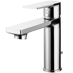 シングルレバー洗面混合栓(引棒有り)