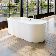 Classic Duo Oval free-standing 鋼板ホーローバスタブ(フリースタンディング) 1800サイズ