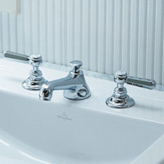 Astoria 2ハンドル洗面混合栓(引棒有り)