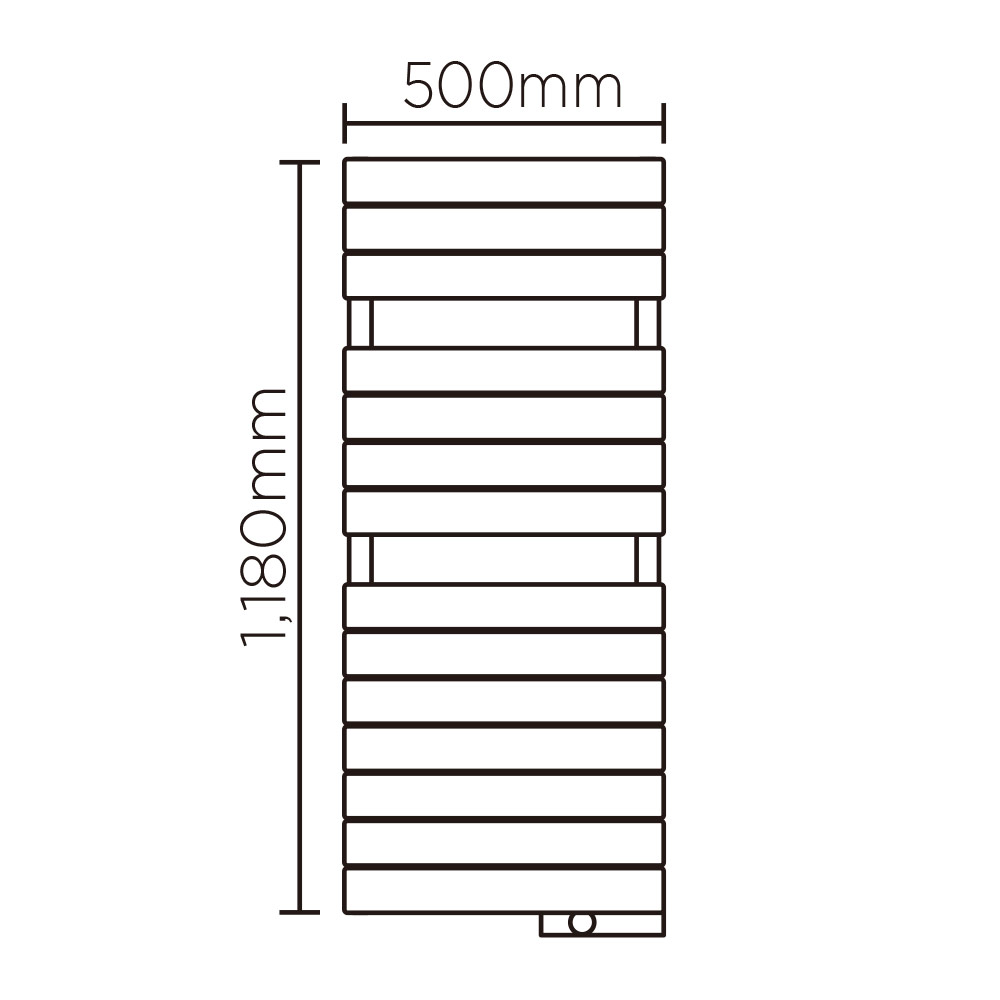 EX(高さ:1180mm 幅:500mm スイッチボックス右 SILVER )ミルキーシルバー