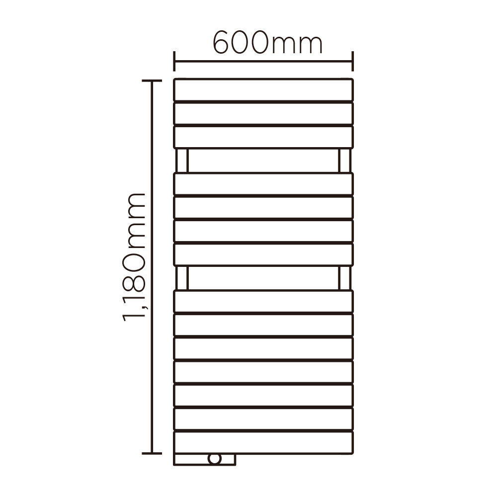 EX(高さ:1180mm 幅:600mm スイッチボックス左 P104 )レッド