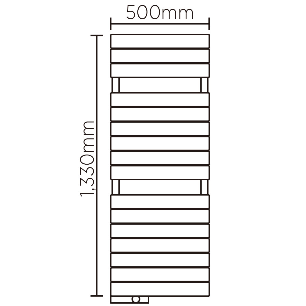 EX(高さ:1330mm 幅:500mm スイッチボックス左 SILVER )ミルキーシルバー