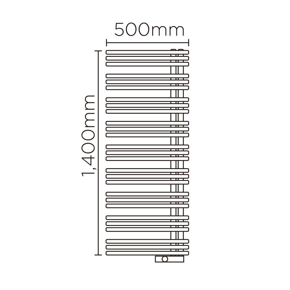 YAE(高さ:1400mm 幅:500mm 左開き P105 )オレンジ