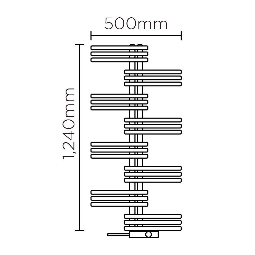 YSE(高さ:1240mm 幅:500mm コード出口　左 P107 )ダークグリーン