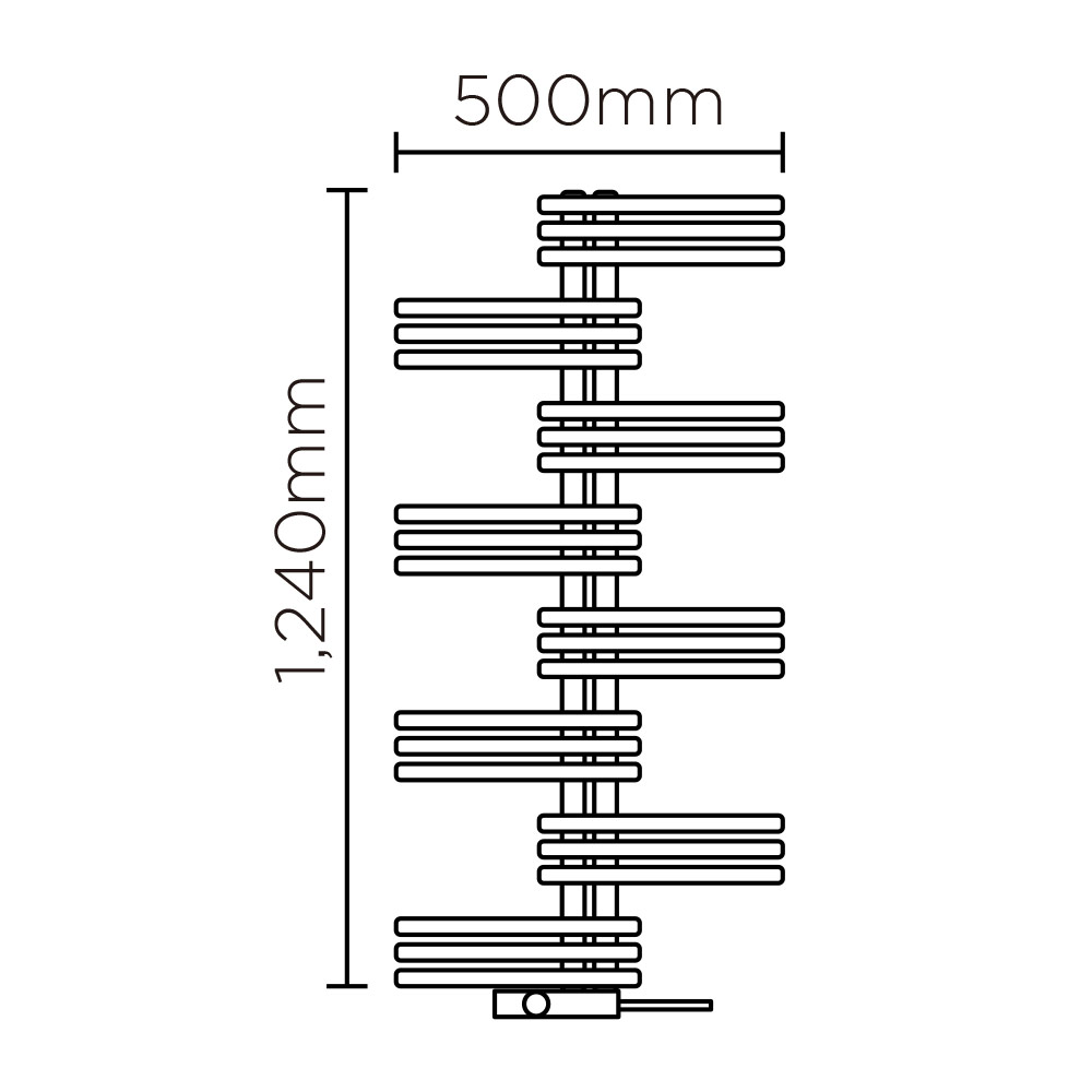 YSE(高さ:1240mm 幅:500mm コード出口　右 P124 )グリーングレーマット