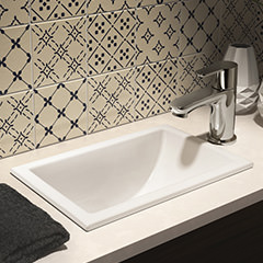 スクエア型オーバーカウンター手洗器305mm