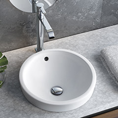 ハーフベッセル洗面器410mm