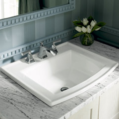 ARCHER オーバーカウンター洗面器575mm (3穴4インチタイプ)