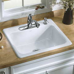 MAYFIELD オーバーカウンター型キッチンシンク635mm(水栓穴:3ホール)