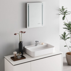 LED一体型ミラーライト 450×600mm(調色/調光可能/曇り止めありタイプ)