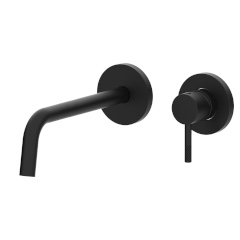 PAFFONI LIGHT×JOLLY シングルレバー壁付け洗面混合栓　マットブラック