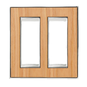 スイッチ/コンセントプレート チェリー/ブライト クローム