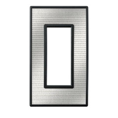 スイッチ/コンセントプレートシルバーメタル