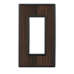 スイッチ/コンセントプレートクリアーエボニー