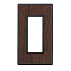 スイッチ/コンセントプレートブラックオーク