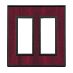 スイッチ/コンセントプレート2連スイッチプレート クリアーカリン