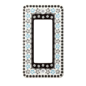 スイッチ/コンセントプレートブルーフラワー