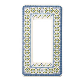 スイッチ/コンセントプレートグリーンフラワー