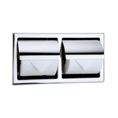 2連ペーパーホルダー(ヨコ半埋込型)クランプ仕様