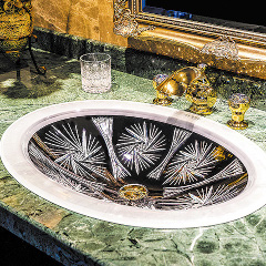 MAJESTIC クリスタルガラス洗面器668mm