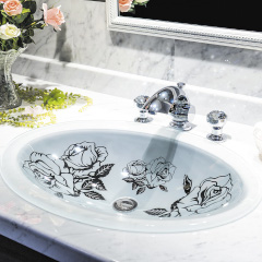 MAJESTIC クリスタルガラス洗面器668mm