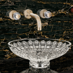 Achilleion350 VICTORIA クリスタルガラス手洗器350mm(置き型・Vessel)