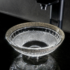 MIMI Empire クリスタルガラス手洗器280mm (PLATINUM)