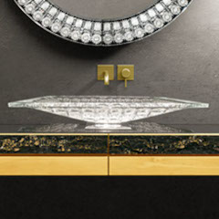 Rhapsody600 ELIZABETH クリスタルガラス洗面器600mm(置き型・Vessel)