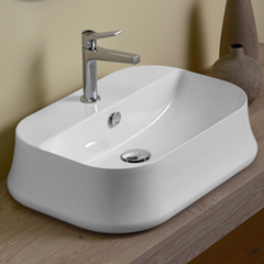 【数量限定】SHARP60 置き型洗面器600mm+排水部材セット(Sトラップ)