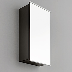 ミラーキャビネットW300×H600mm(ブラック)