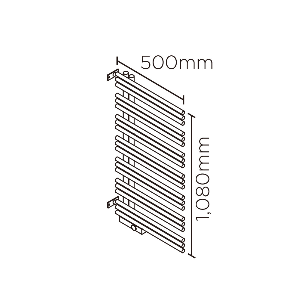 YAE90壁垂直設置(高さ:1080mm 幅:500mm 右開き CANDYRED )キャンディレッド