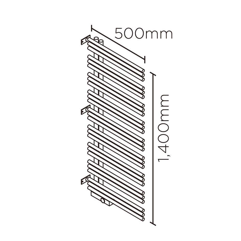 YAE90壁垂直設置(高さ:1400mm 幅:500mm 右開き P107 )ダークグリーン